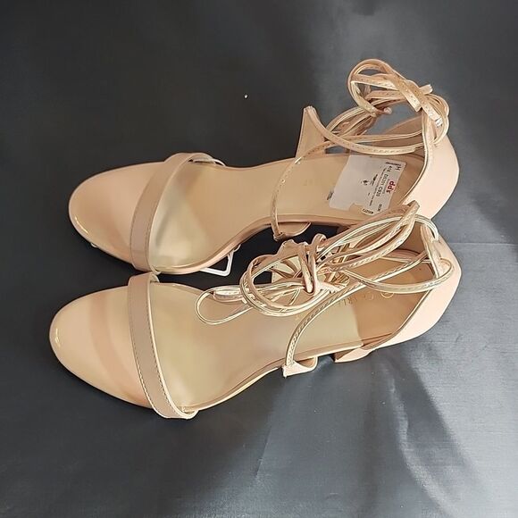 BRAND NEW CHARLES ALBERT LACE UP HIGH HEELED OPEN TOE DRESS THICK HEEL S… - Picture 10 of 16